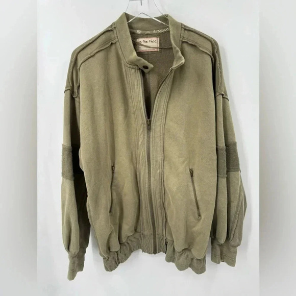 NEW Free People We the Free Lou Moto Zip Jacket Medium B2230 - Picture 4 of 6